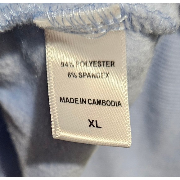 MUK LUKS Women's Light Blue Velour Scottish‎ Terrier Dog Applique Sweatshirt XL - Picture 7 of 9